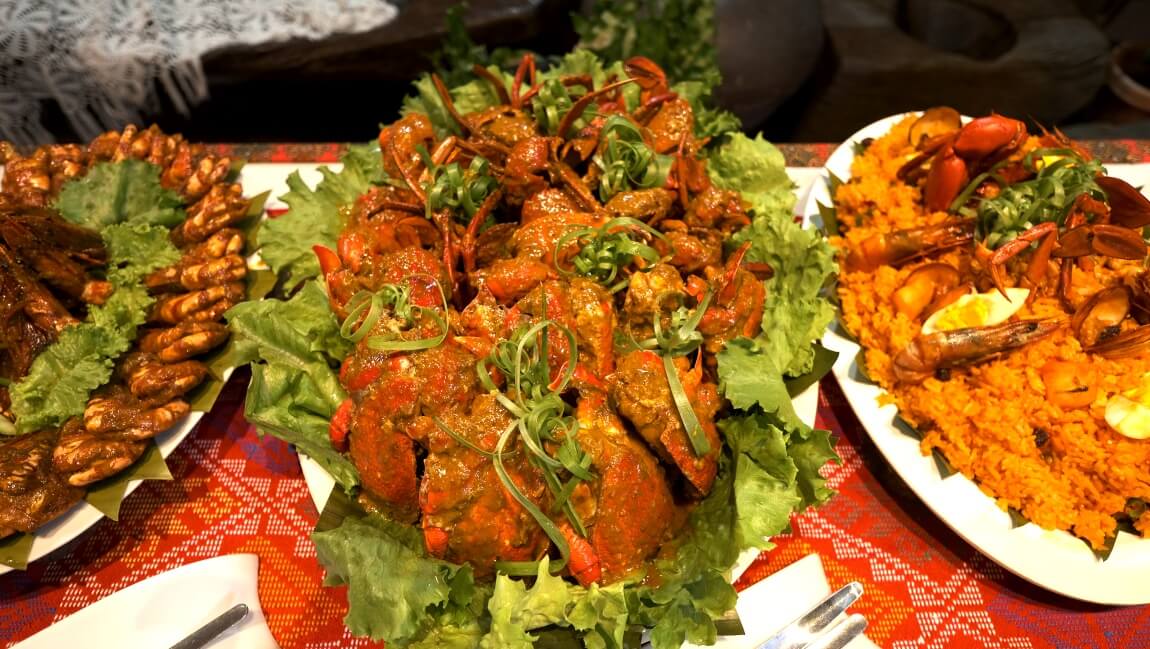 Curacha with alavar sauce (Zamboanga City)