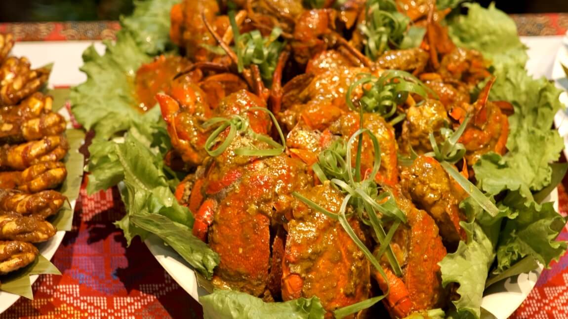 Curacha with alavar sauce (Zamboanga City)