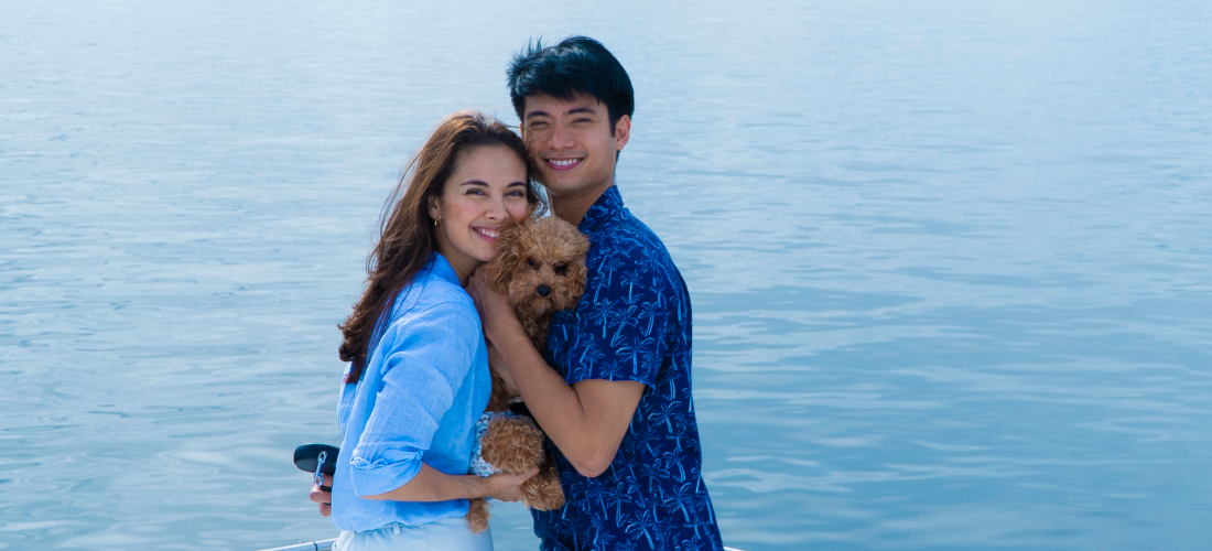Megan Young and Mikael Daez with Soba